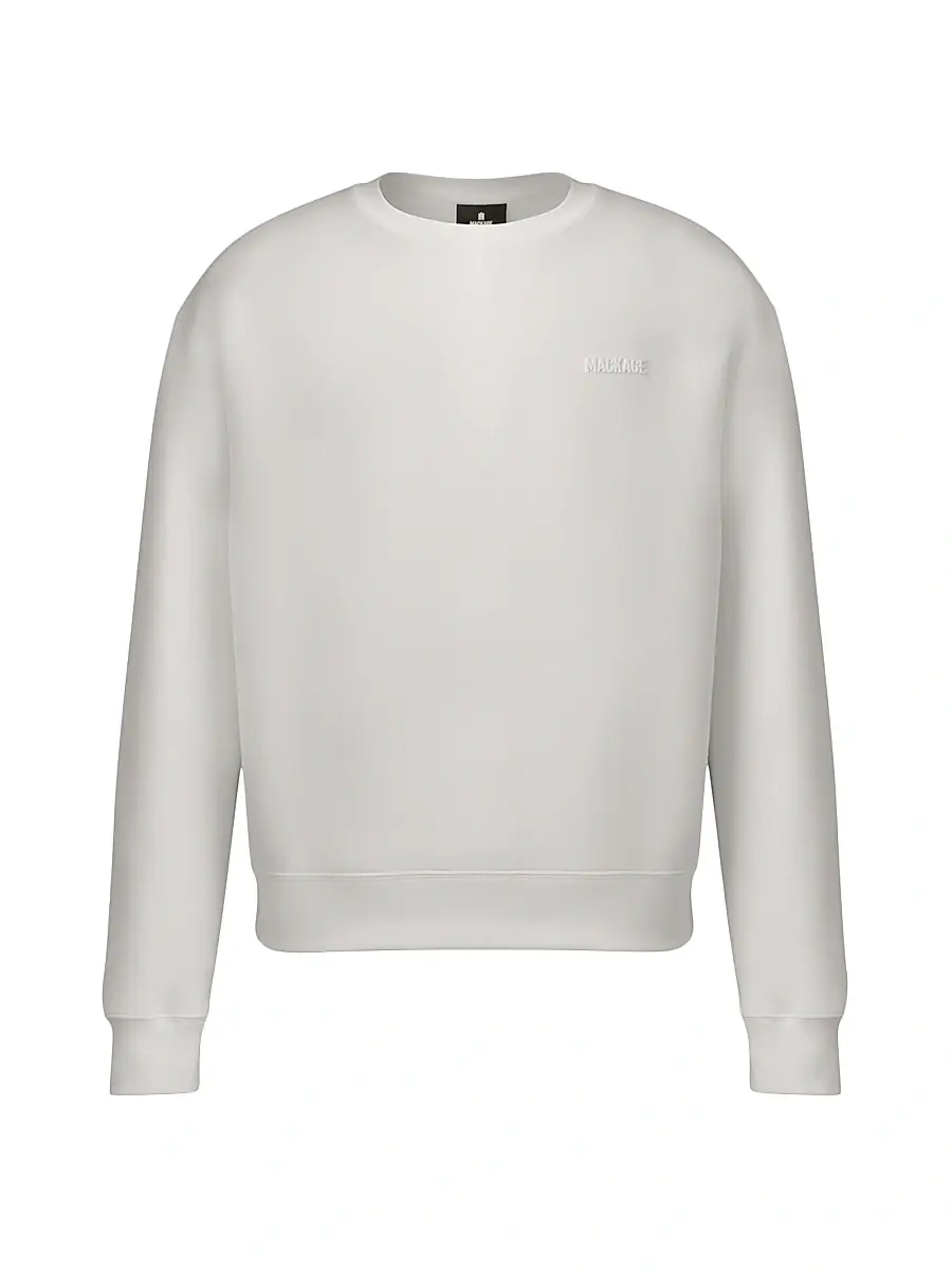 Mackage Men's Julian Double-Face Jersey Sweatshirt - Trench | Image 1 Mackage Men's Julian Double-Face Jersey Sweatshirt - Trench | Image 1