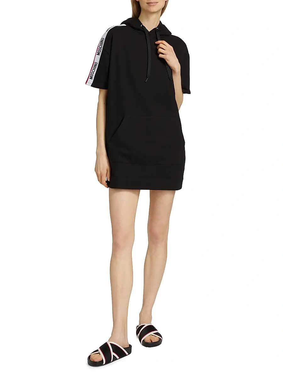MOSCHINO Women's Mos Under Donna-Velmar Hooded Minidress | Thumbnail 2 MOSCHINO Women's Mos Under Donna-Velmar Hooded Minidress | Thumbnail 2