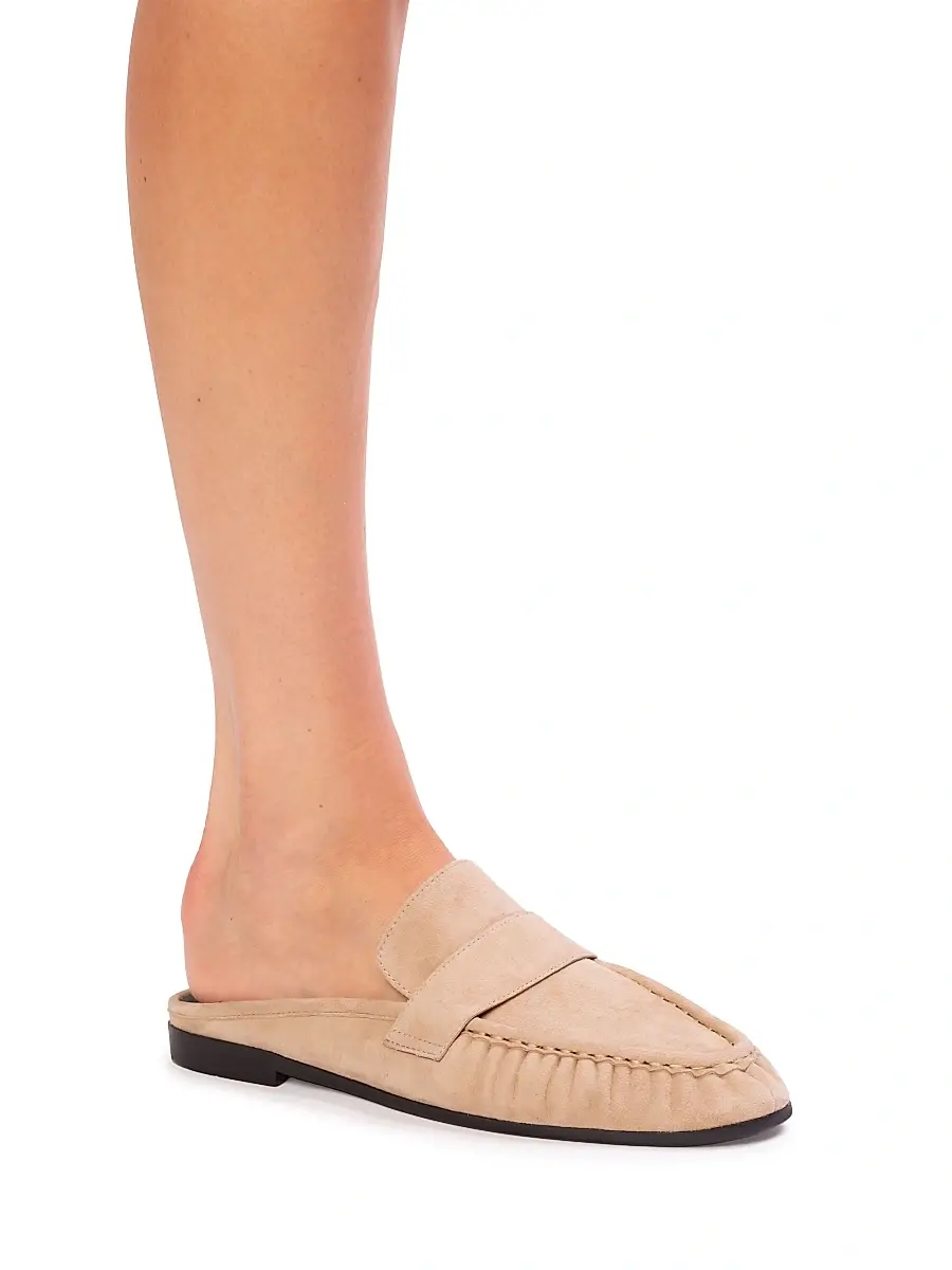 Black Suede Studio Women's Gabby Mule Loafers | Thumbnail 2