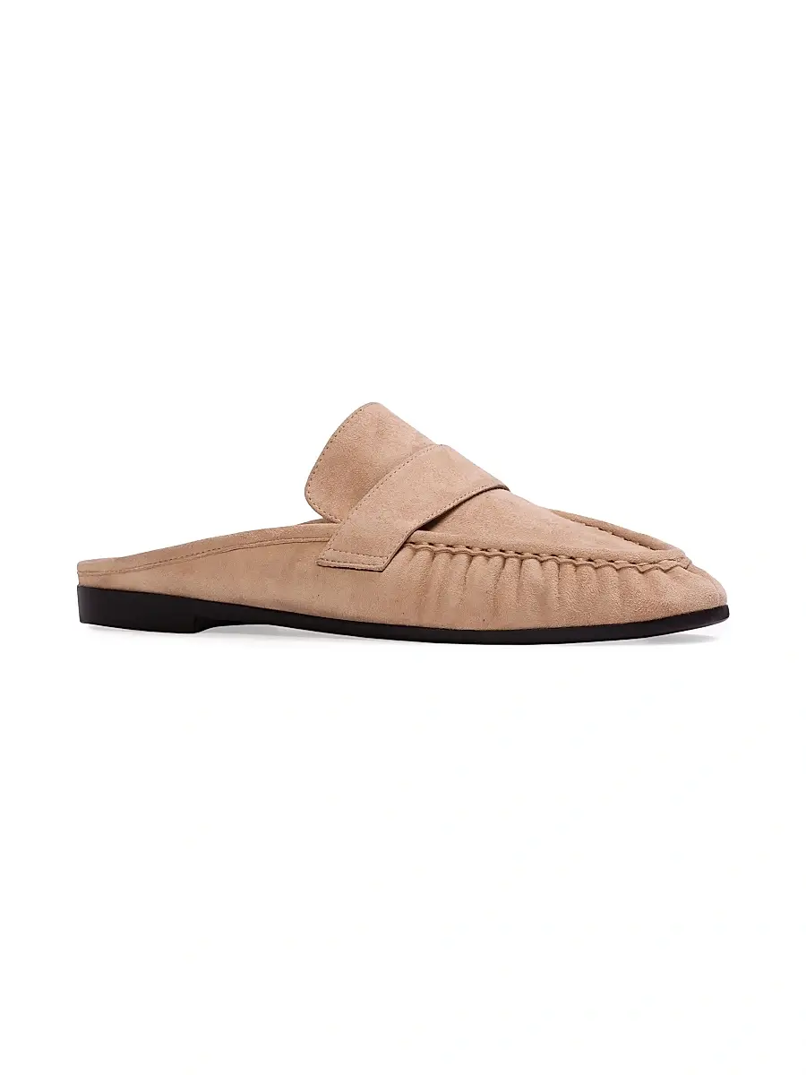 Black Suede Studio Women's Gabby Mule Loafers | Thumbnail 3