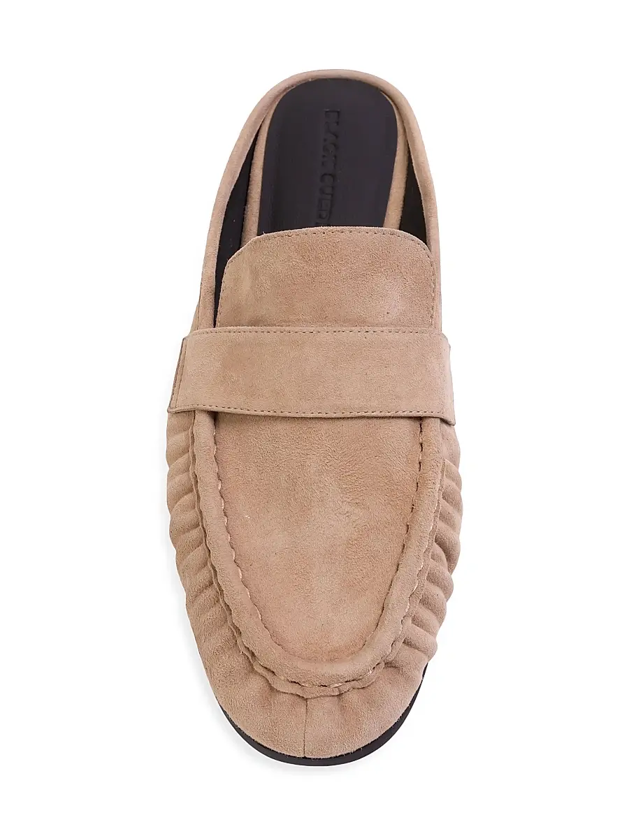 Black Suede Studio Women's Gabby Mule Loafers | Thumbnail 6