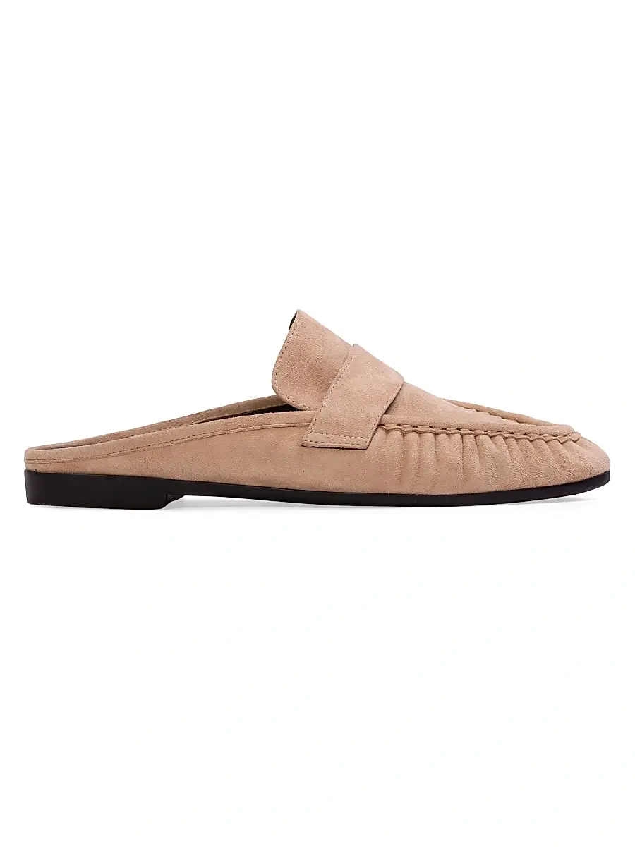 Black Suede Studio Women's Gabby Mule Loafers - Tan Suede | Image 1 Black Suede Studio Women's Gabby Mule Loafers - Tan Suede | Image 1