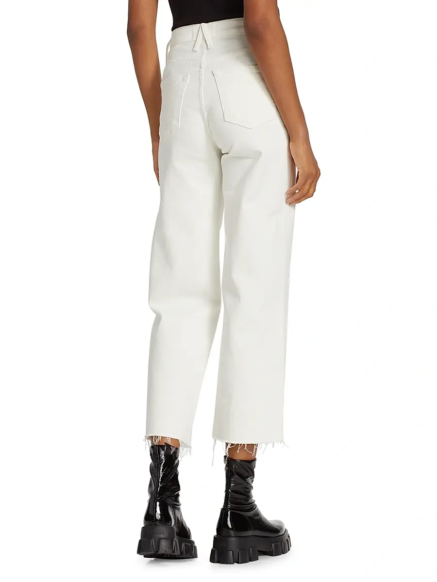 SLVRLAKE Women's Grace High-Rise Stretch Wide-Leg Crop Jeans | Thumbnail 5