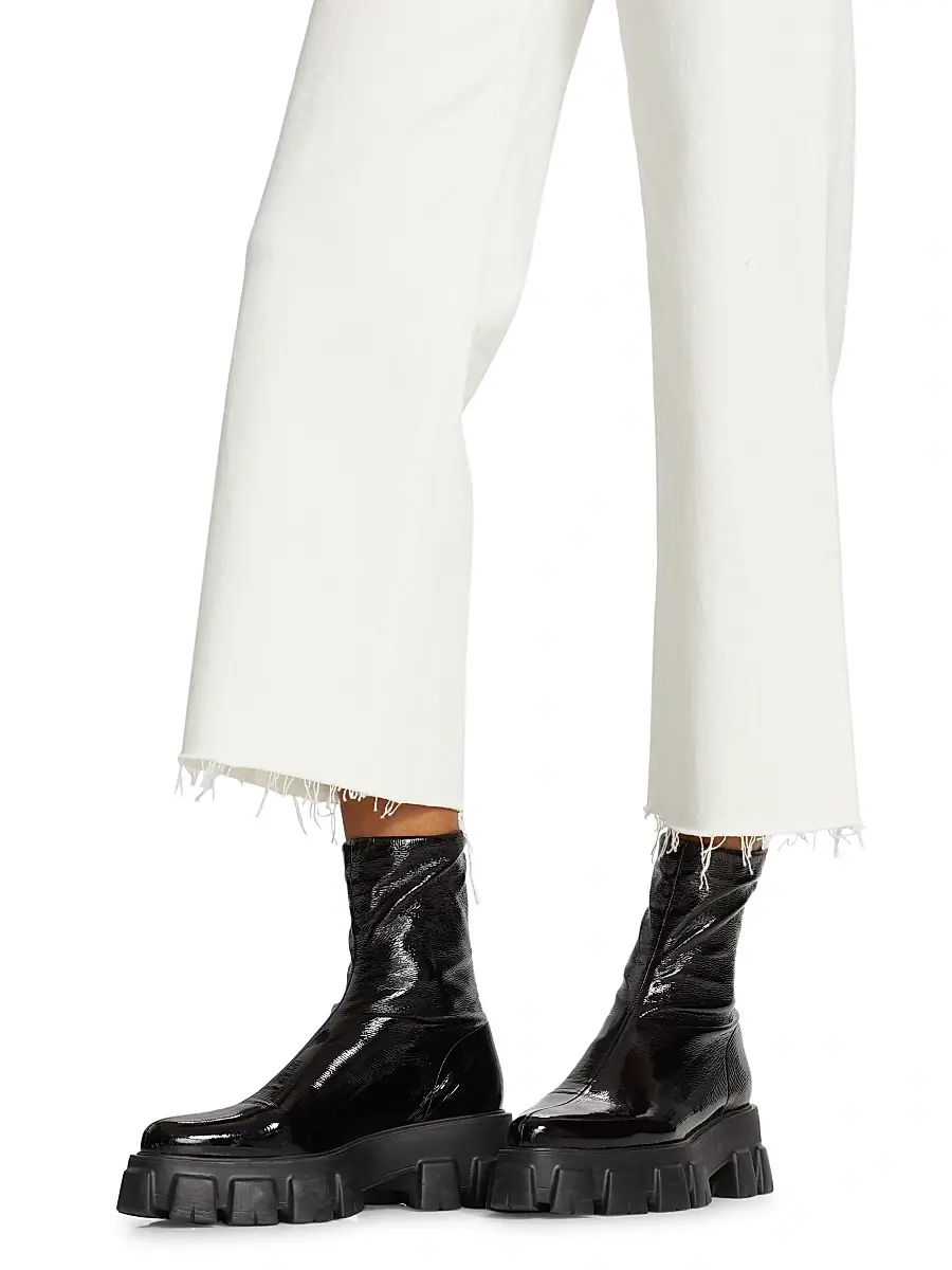 SLVRLAKE Women's Grace High-Rise Stretch Wide-Leg Crop Jeans | Thumbnail 6