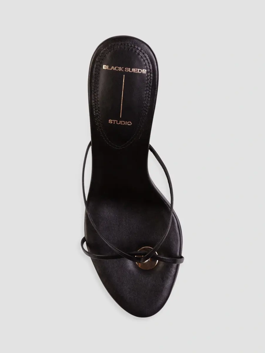 Black Suede Studio Women's Gem 65MM Slip-On Sandals | Thumbnail 3 Black Suede Studio Women's Gem 65MM Slip-On Sandals | Thumbnail 3
