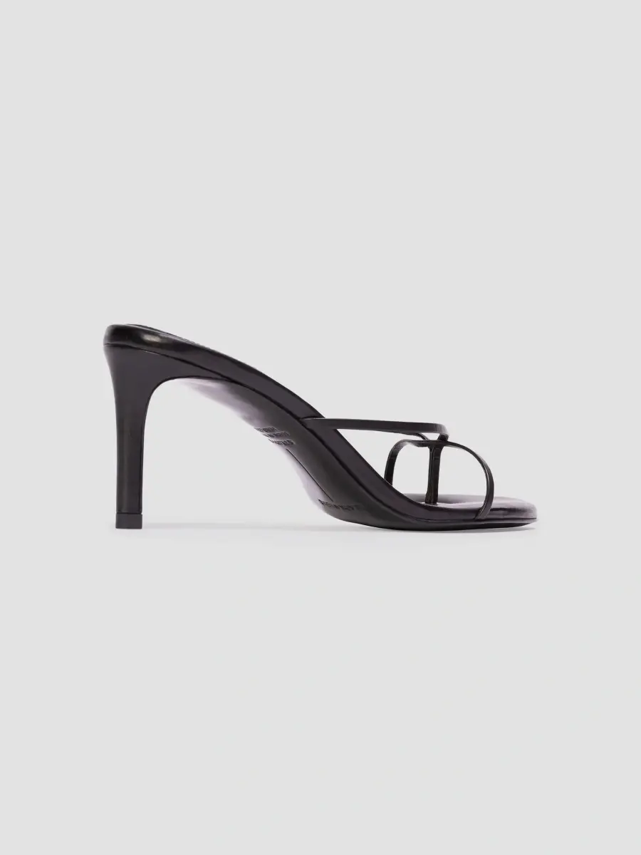 Black Suede Studio Women's Gem 65MM Slip-On Sandals | Thumbnail 5 Black Suede Studio Women's Gem 65MM Slip-On Sandals | Thumbnail 5