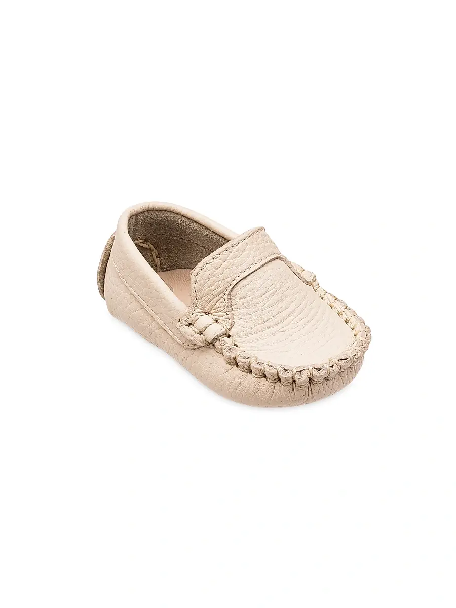Elephantito Baby Boy's Leather Moccasins - Cream 1 (Baby) | Image 1 Elephantito Baby Boy's Leather Moccasins - Cream 1 (Baby) | Image 1