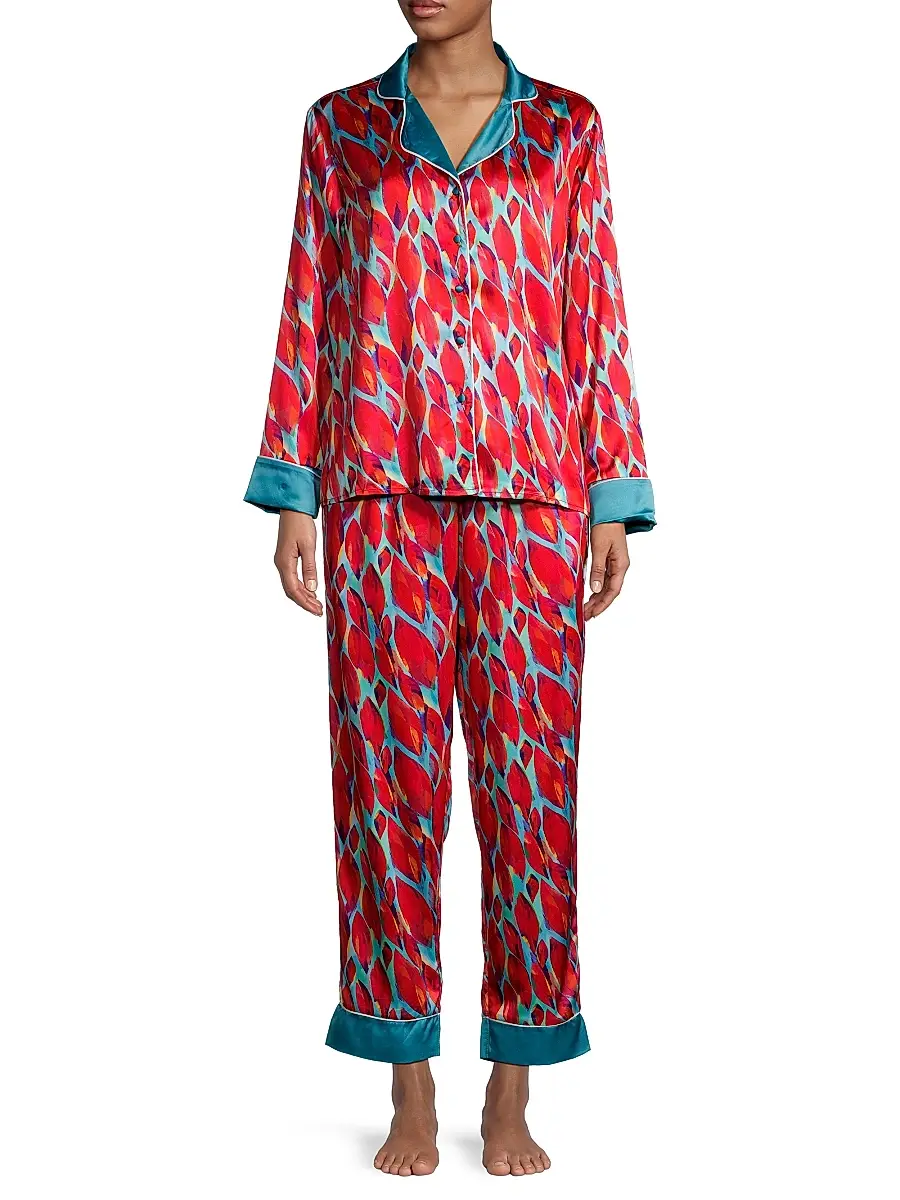 Averie Women's Margot Long Pajama Set | Thumbnail 2
