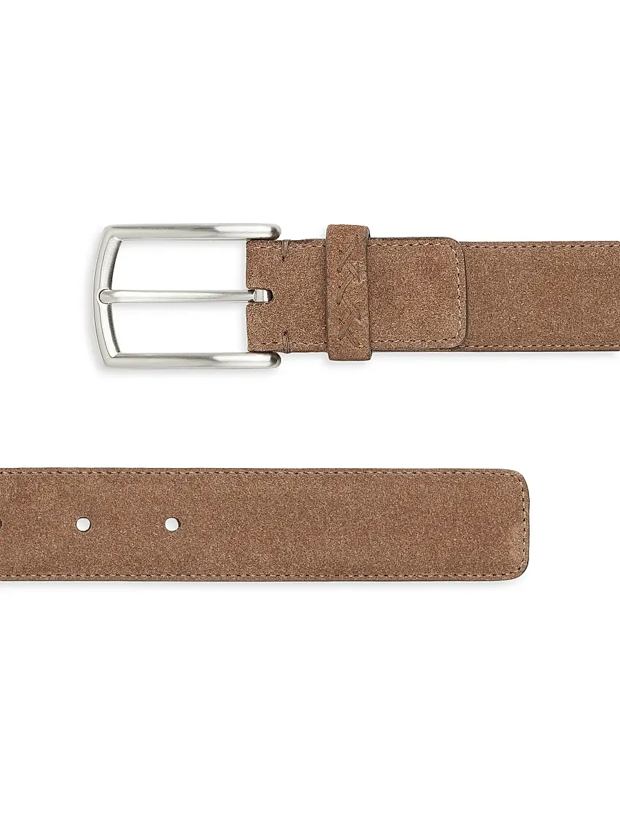 Zegna Men's Suede Belt | Thumbnail 2 Zegna Men's Suede Belt | Thumbnail 2