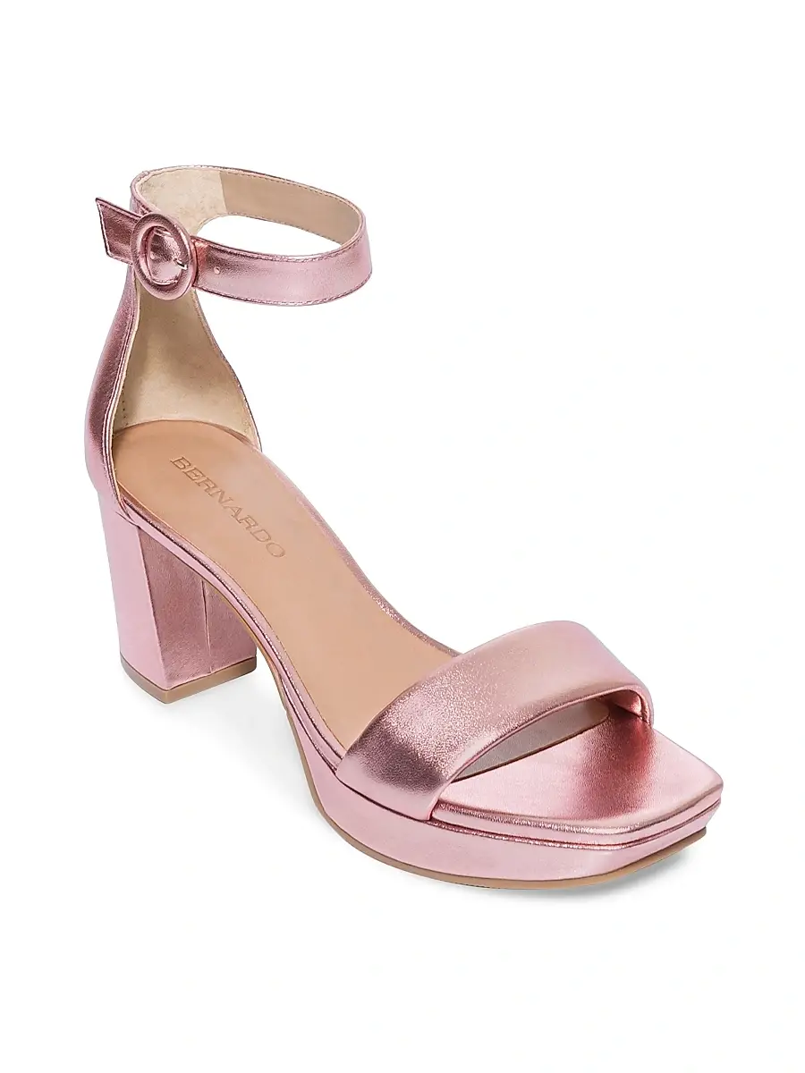 Bernardo Women's Carla Leather Platform Sandals | Thumbnail 2 Bernardo Women's Carla Leather Platform Sandals | Thumbnail 2