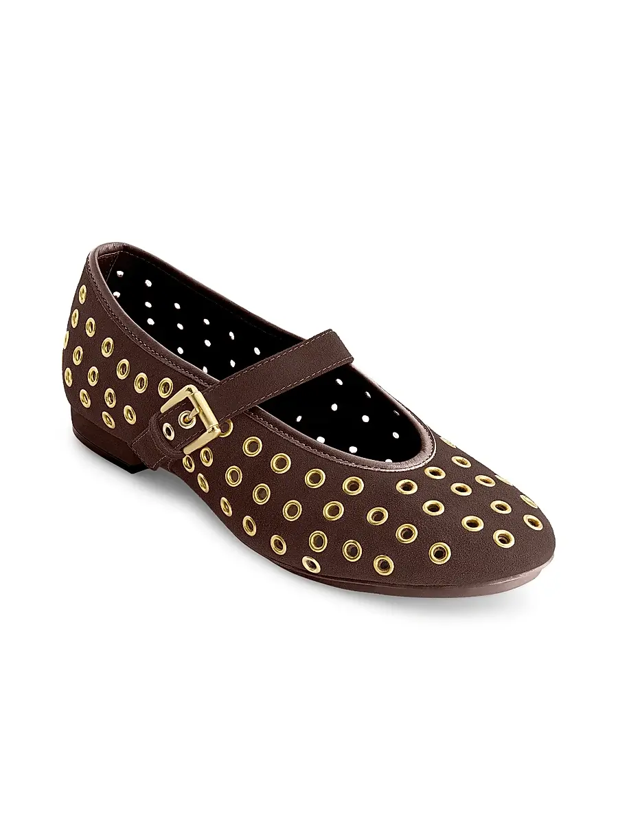 Bernardo Women's Borden Grommet Mary Jane Flats | Thumbnail 2 Bernardo Women's Borden Grommet Mary Jane Flats | Thumbnail 2