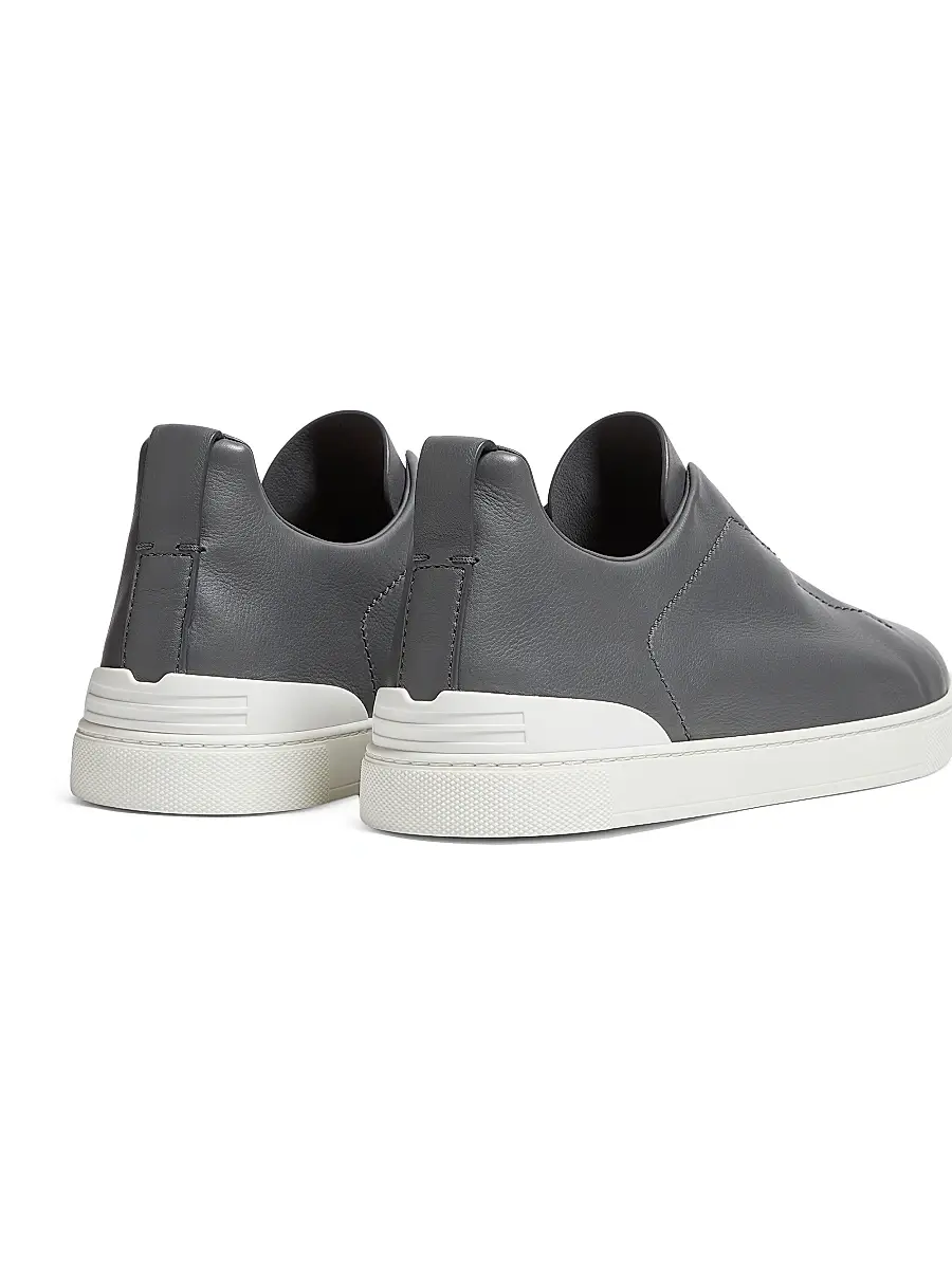 Zegna Men's Secondskin Triple Stitch Sneakers | Thumbnail 5 Zegna Men's Secondskin Triple Stitch Sneakers | Thumbnail 5