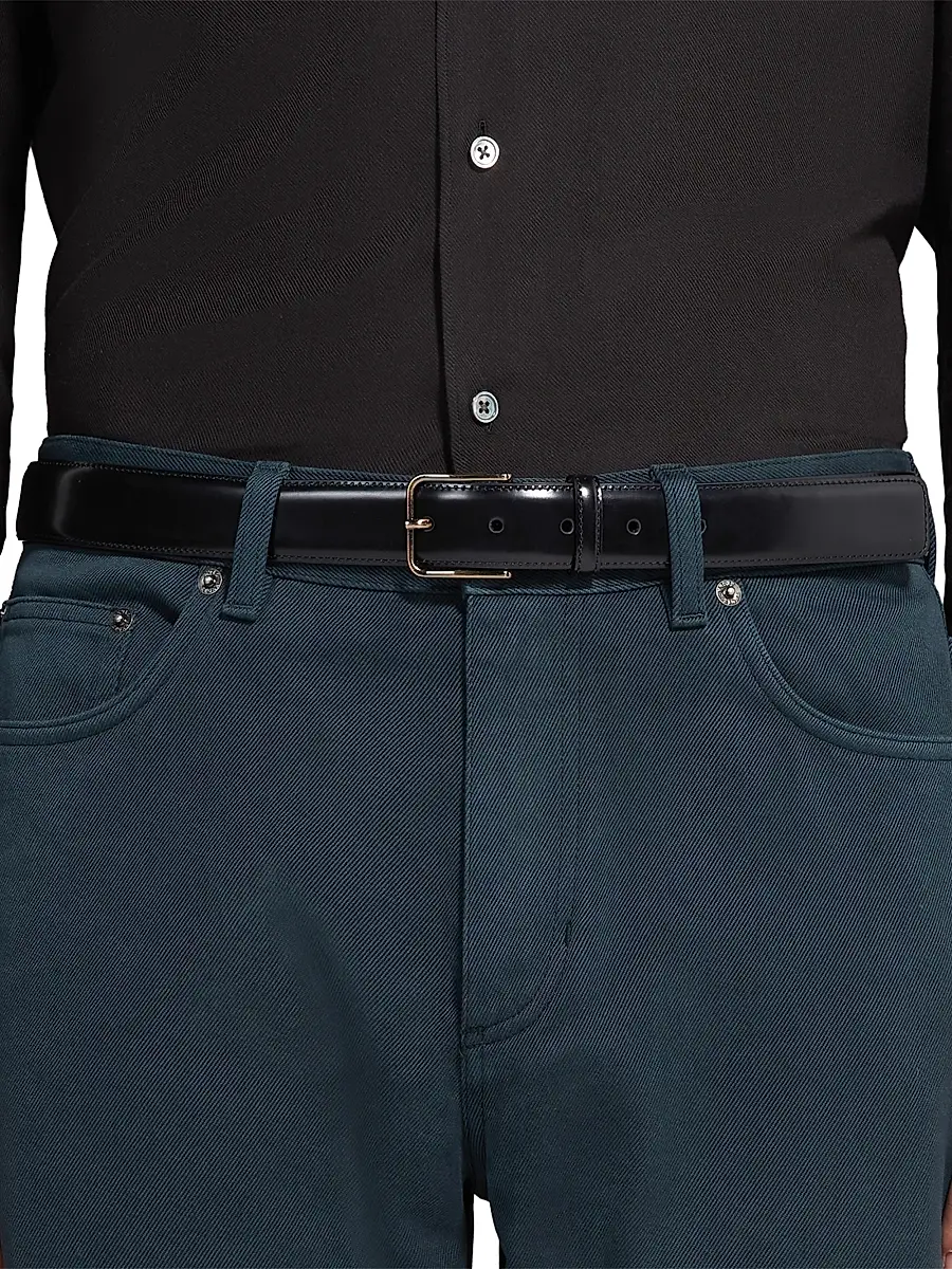 Zegna Men's Leather Belt | Thumbnail 2 Zegna Men's Leather Belt | Thumbnail 2