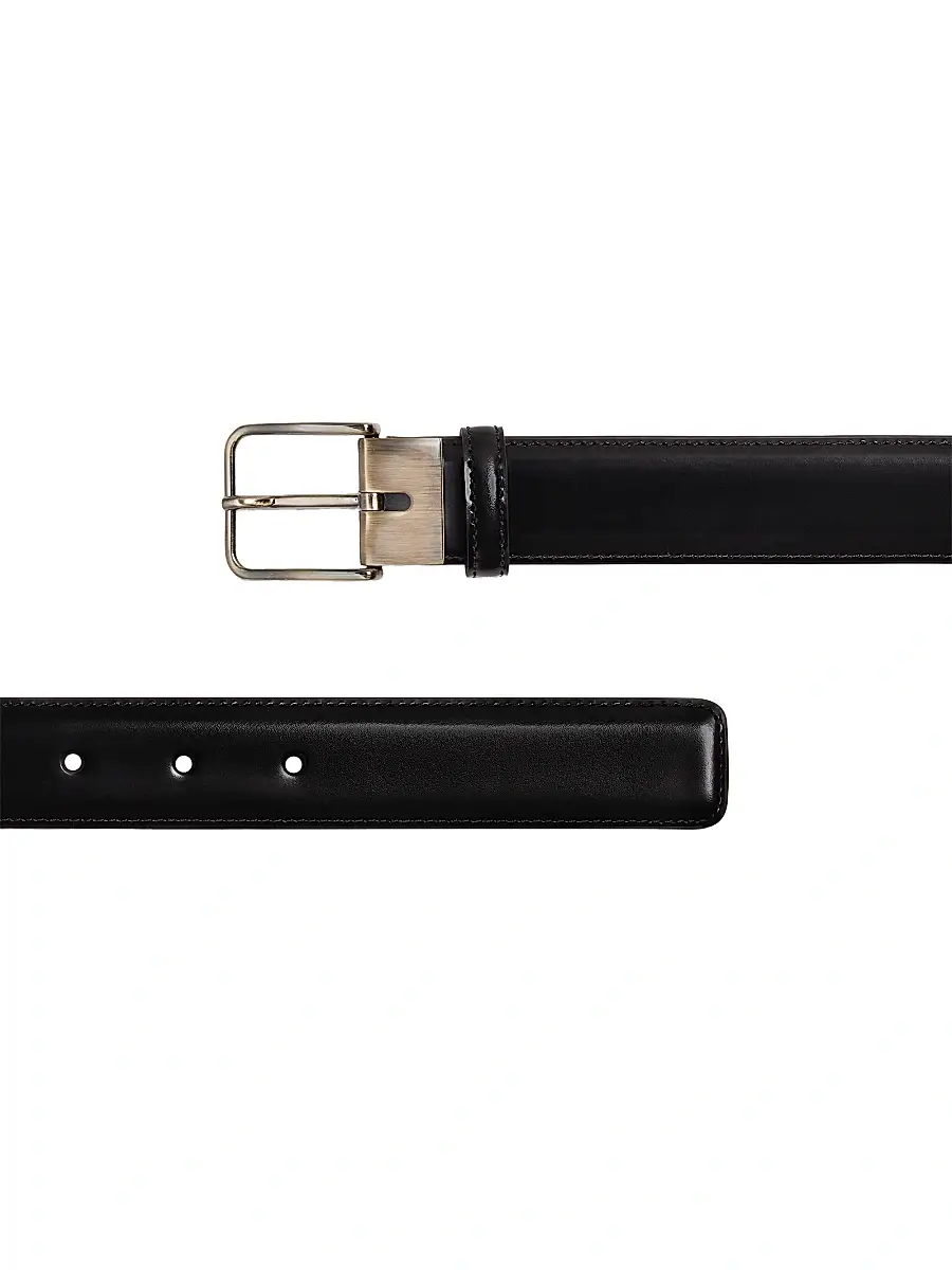 Zegna Men's Leather Belt | Thumbnail 3 Zegna Men's Leather Belt | Thumbnail 3