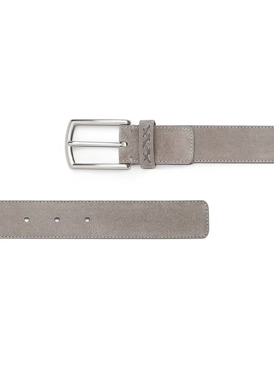 Zegna Men's Suede Belt | Thumbnail 2 Zegna Men's Suede Belt | Thumbnail 2
