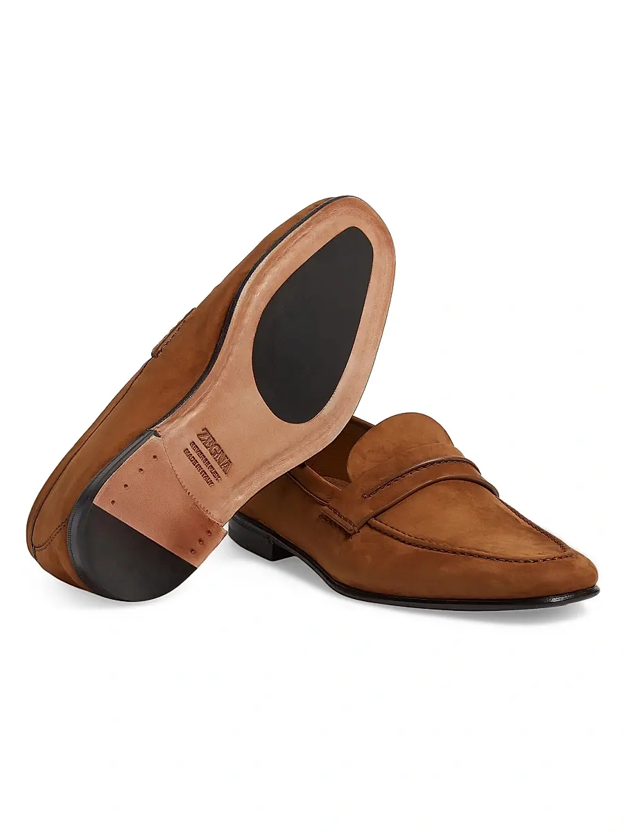 Zegna Men's Secondskin Mocassin Loafers | Thumbnail 4 Zegna Men's Secondskin Mocassin Loafers | Thumbnail 4
