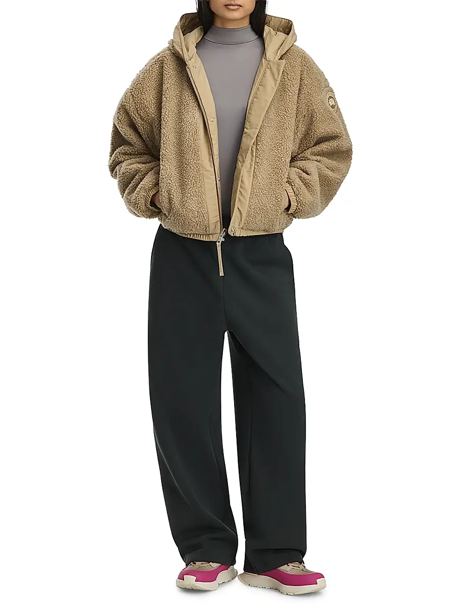 Canada Goose Women's Alberni Reversible Fleece Bomber Jacket | Thumbnail 2