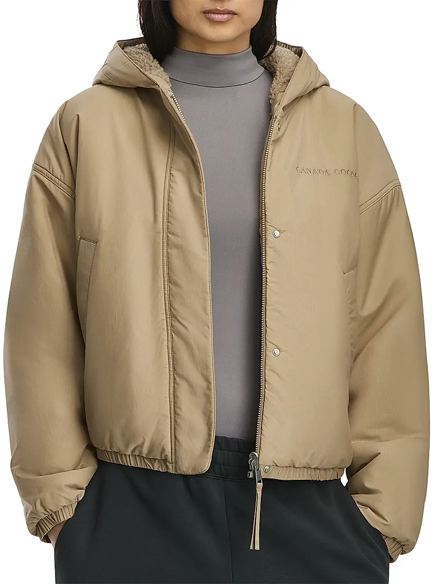 Canada Goose Women's Alberni Reversible Fleece Bomber Jacket | Thumbnail 3