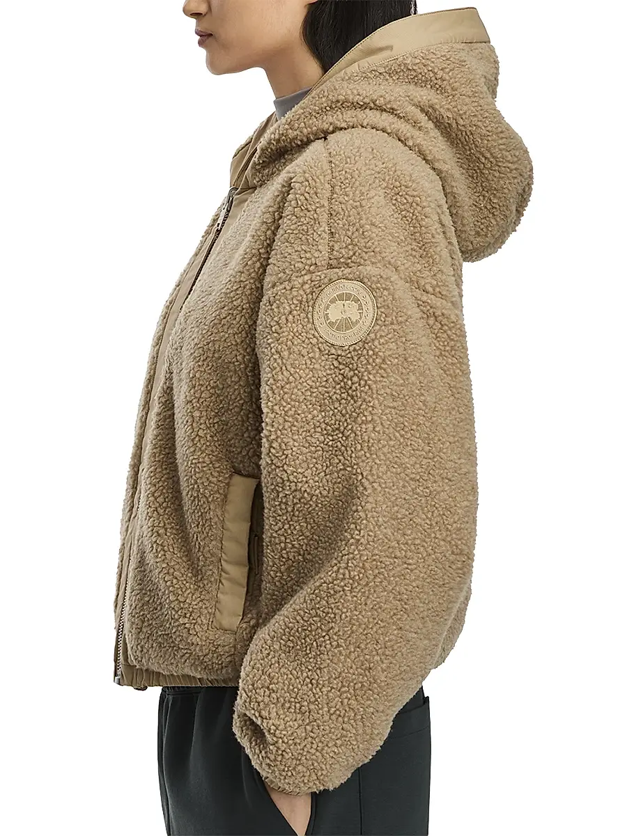 Canada Goose Women's Alberni Reversible Fleece Bomber Jacket | Thumbnail 4