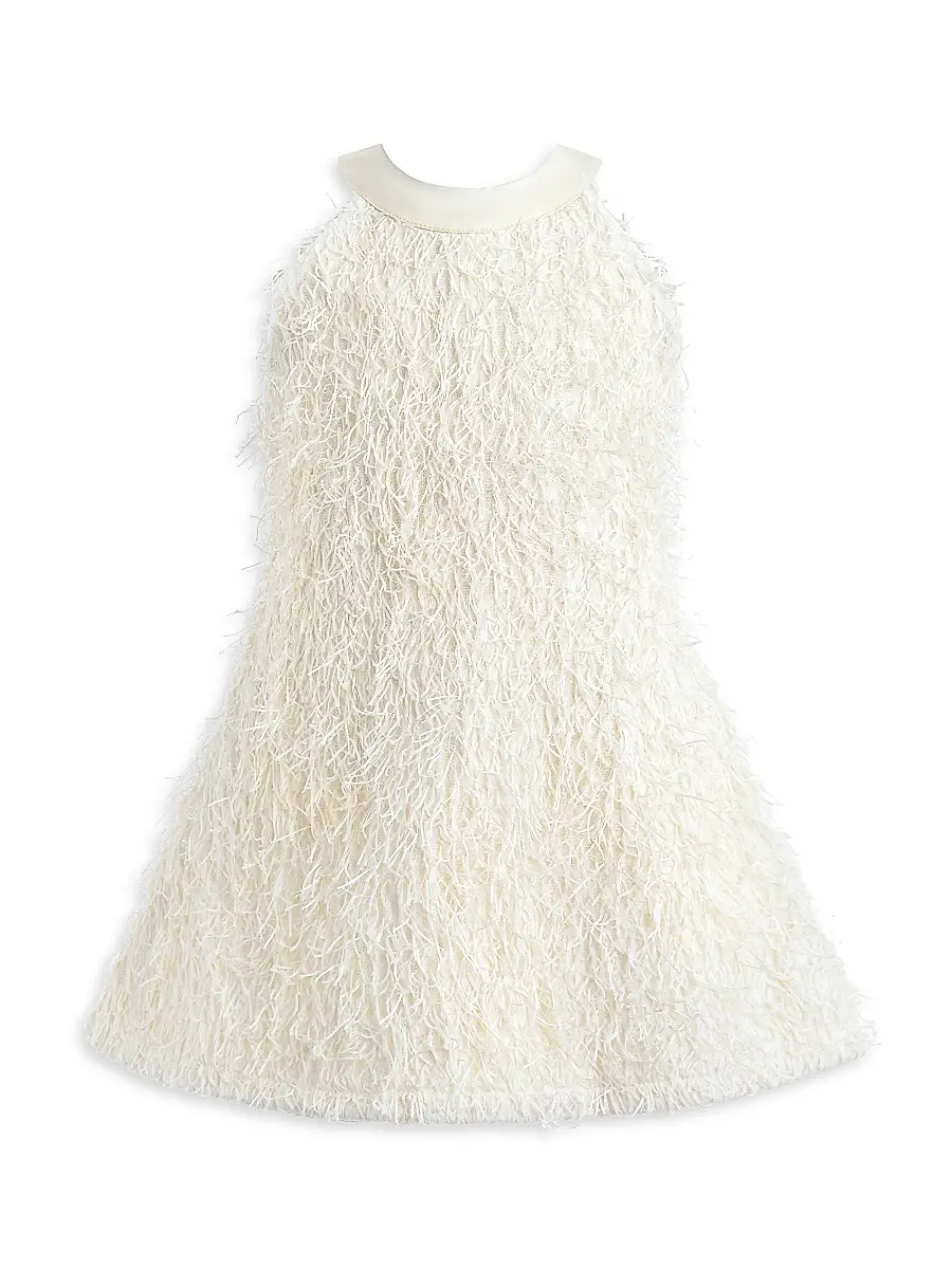 Tulleen Little Girl's & Girl's Ribbon-Back Dress - White - Size 2 | Image 1 Tulleen Little Girl's & Girl's Ribbon-Back Dress - White - Size 2 | Image 1