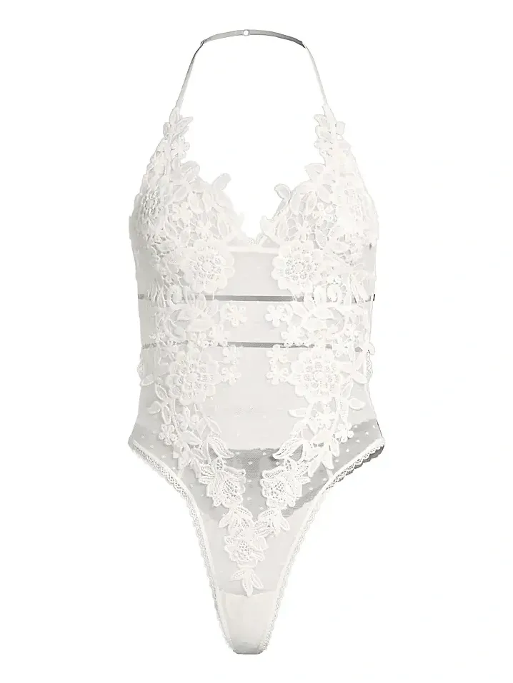 Women's Magnolia Floral Lace Teddy Women's Magnolia Floral Lace Teddy