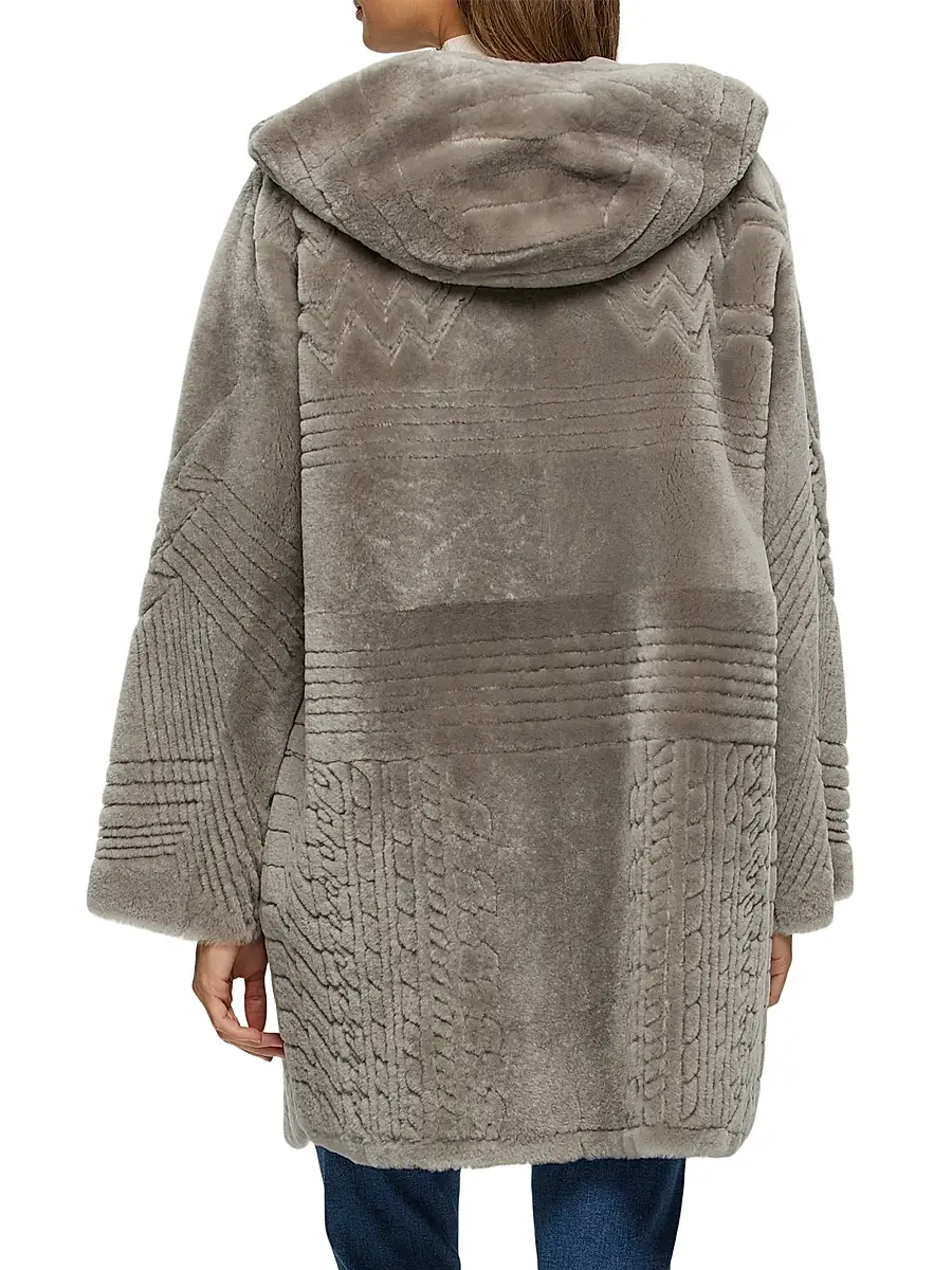Gorski Women's Reversible Select Shearling Lamb Parka | Thumbnail 4 Gorski Women's Reversible Select Shearling Lamb Parka | Thumbnail 4