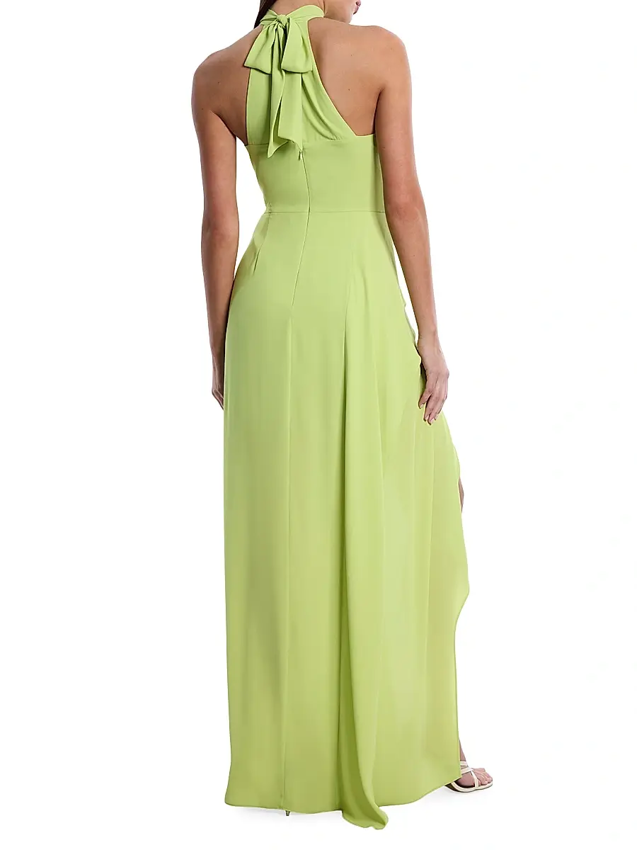 BCBGMAXAZRIA Women's Draped Sleeveless Gown | Thumbnail 5