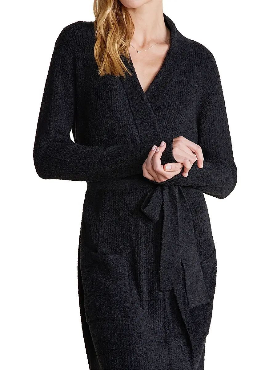 Barefoot Dreams Women's CozyChic Lite Rib-Knit Robe | Thumbnail 7