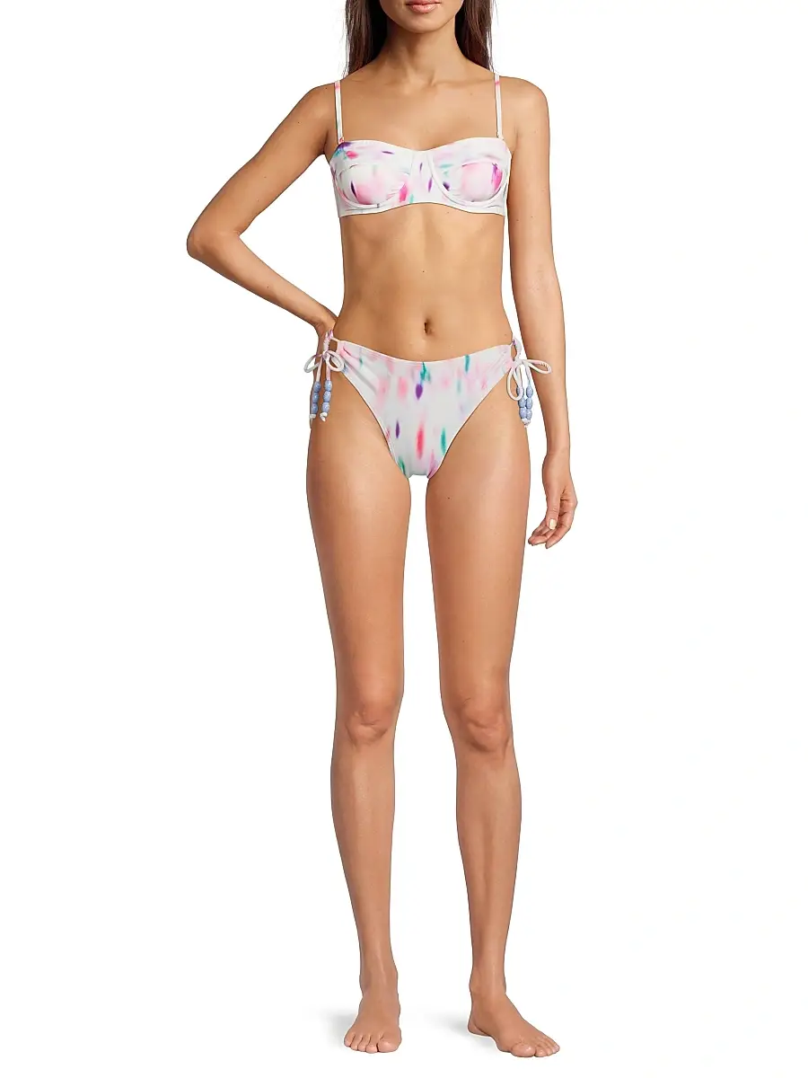 Change of Scenery Women's Taryn Ikat Hipster Tie Bikini Bottom | Thumbnail 2 Change of Scenery Women's Taryn Ikat Hipster Tie Bikini Bottom | Thumbnail 2