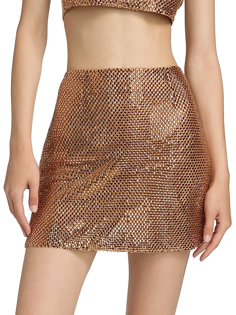 Mariandree Gaitan Women's Annabelle Embellished Miniskirt | Thumbnail 3