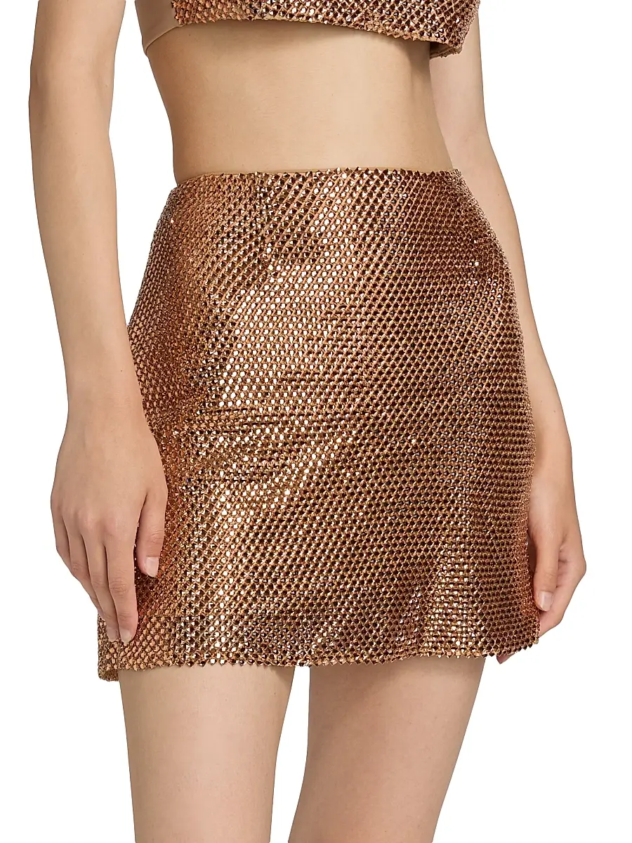 Mariandree Gaitan Women's Annabelle Embellished Miniskirt | Thumbnail 4