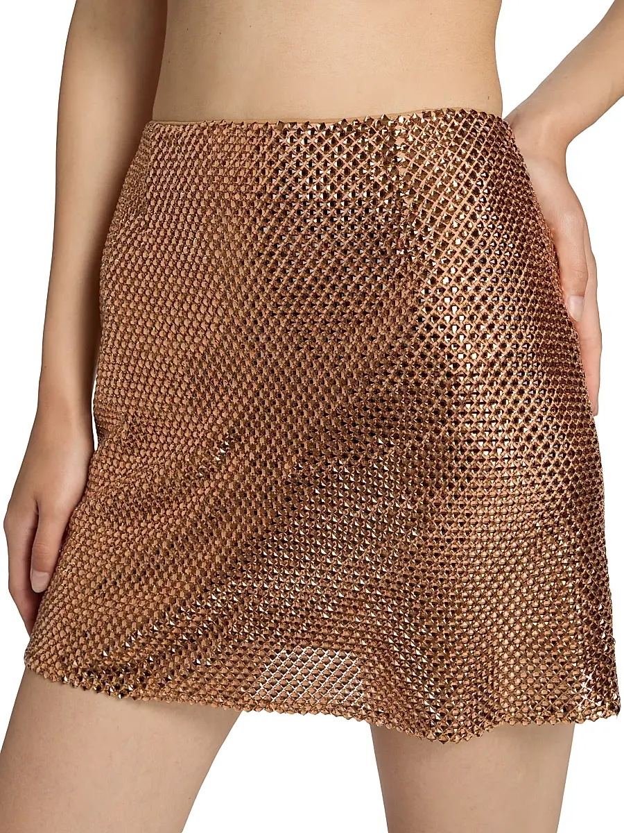 Mariandree Gaitan Women's Annabelle Embellished Miniskirt | Thumbnail 6