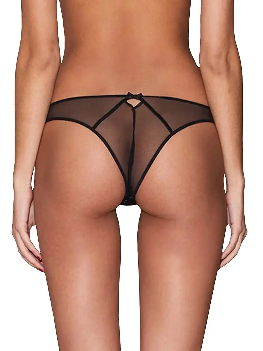 Fleur du Mal Women's Lily Lace Cheeky Brief | Thumbnail 4