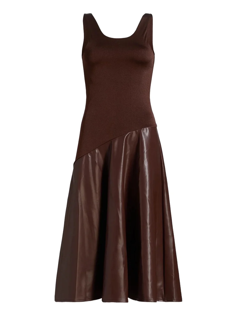 Women's Martina Faux Leather Midi-Dress