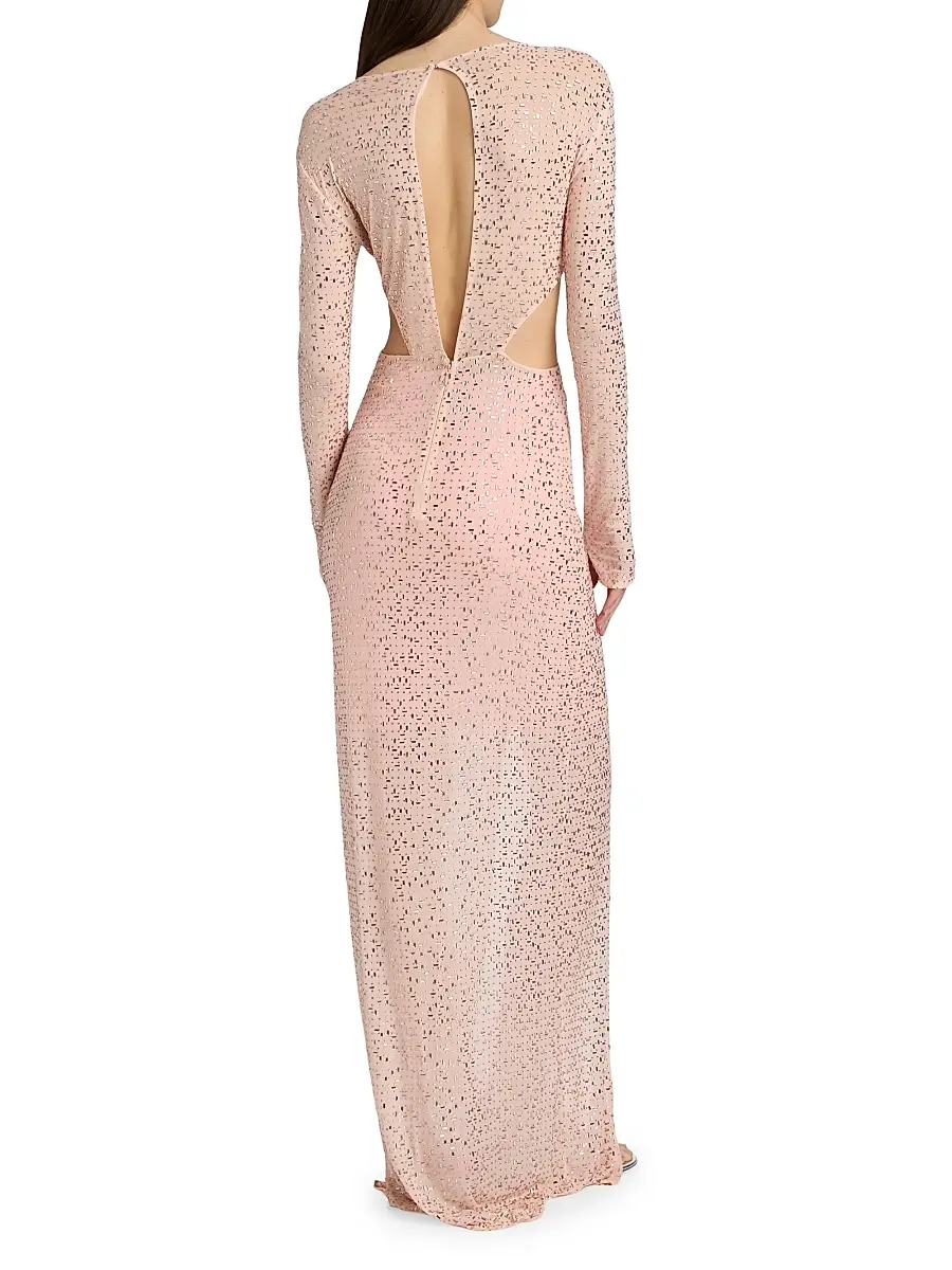 Mariandree Gaitan Women's Identity Valentina Embellished Sheer Lace Dress | Thumbnail 5 Mariandree Gaitan Women's Identity Valentina Embellished Sheer Lace Dress | Thumbnail 5