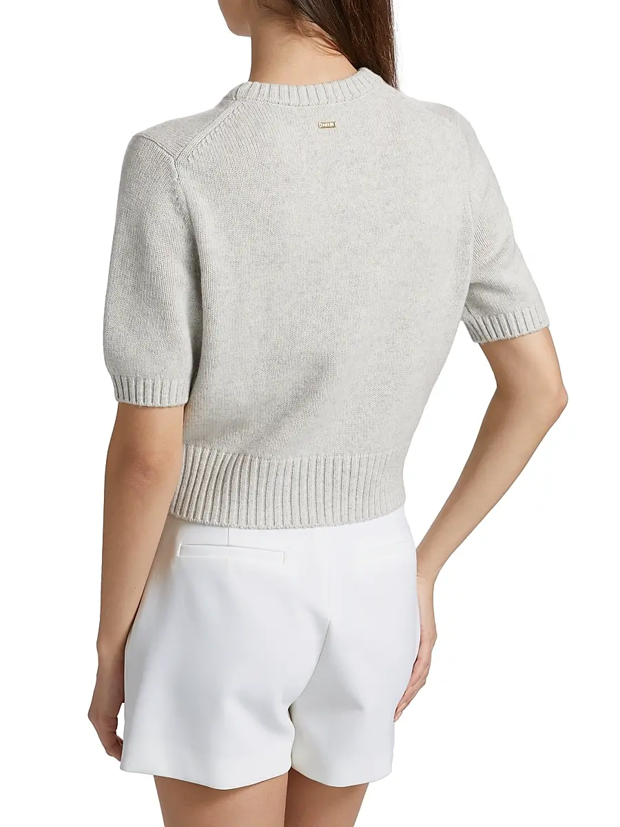 Toccin Women's Elsie Wool-Cashmere Short-Sleeve Sweater | Thumbnail 5 Toccin Women's Elsie Wool-Cashmere Short-Sleeve Sweater | Thumbnail 5
