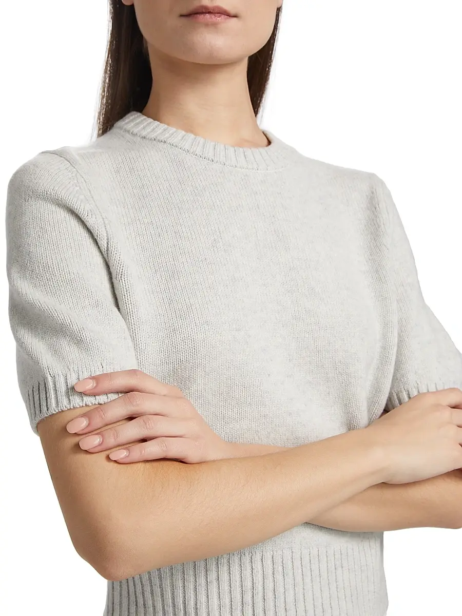 Toccin Women's Elsie Wool-Cashmere Short-Sleeve Sweater | Thumbnail 6 Toccin Women's Elsie Wool-Cashmere Short-Sleeve Sweater | Thumbnail 6