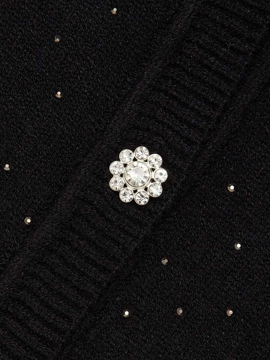 Mariandree Gaitan Women's Julie Rib-Knit Studded Crop Cardigan | Thumbnail 7 Mariandree Gaitan Women's Julie Rib-Knit Studded Crop Cardigan | Thumbnail 7