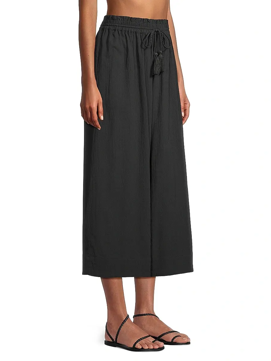 Change of Scenery Women's Brooke Wide-Leg Cotton Drawstring Pants | Thumbnail 4 Change of Scenery Women's Brooke Wide-Leg Cotton Drawstring Pants | Thumbnail 4
