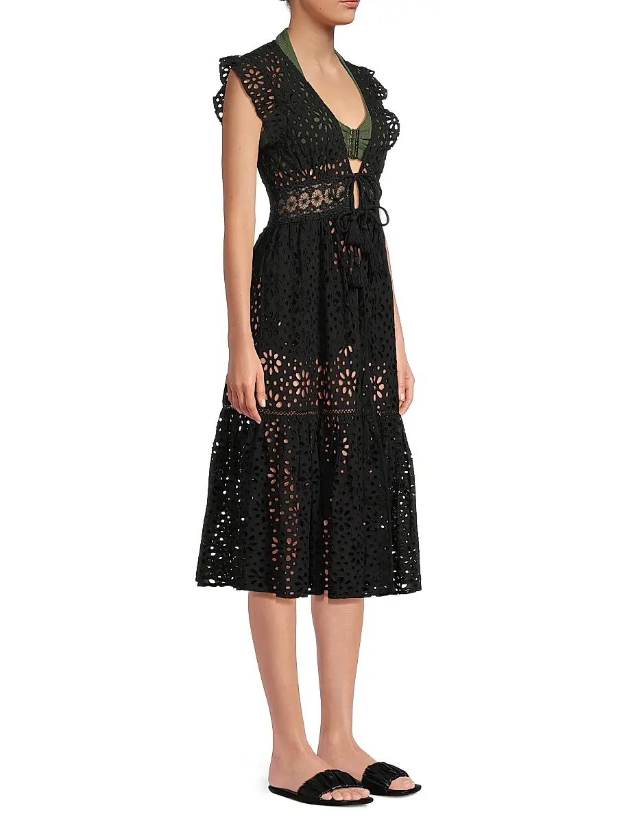 Change of Scenery Women's Lauren Eyelet Cover-Up Dress | Thumbnail 4