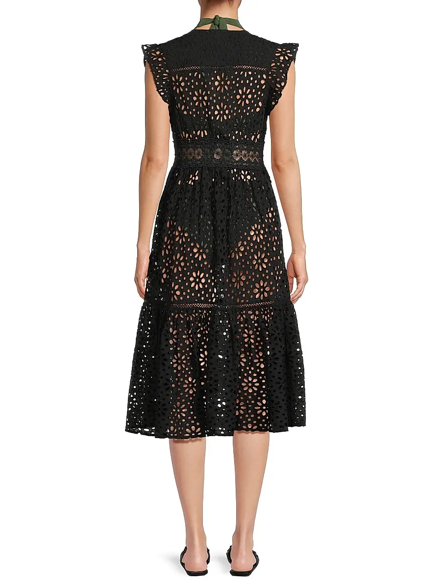 Change of Scenery Women's Lauren Eyelet Cover-Up Dress | Thumbnail 5