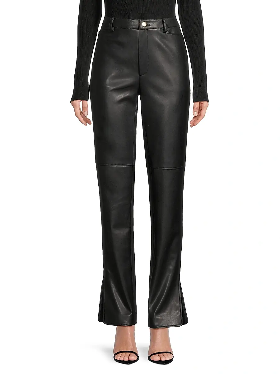 Toccin Women's Iris Faux Leather Pants | Thumbnail 3 Toccin Women's Iris Faux Leather Pants | Thumbnail 3