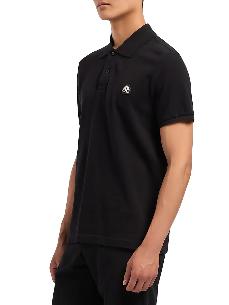 Moose Knuckles Men's Everett Logo Polo Shirt | Thumbnail 4 Moose Knuckles Men's Everett Logo Polo Shirt | Thumbnail 4