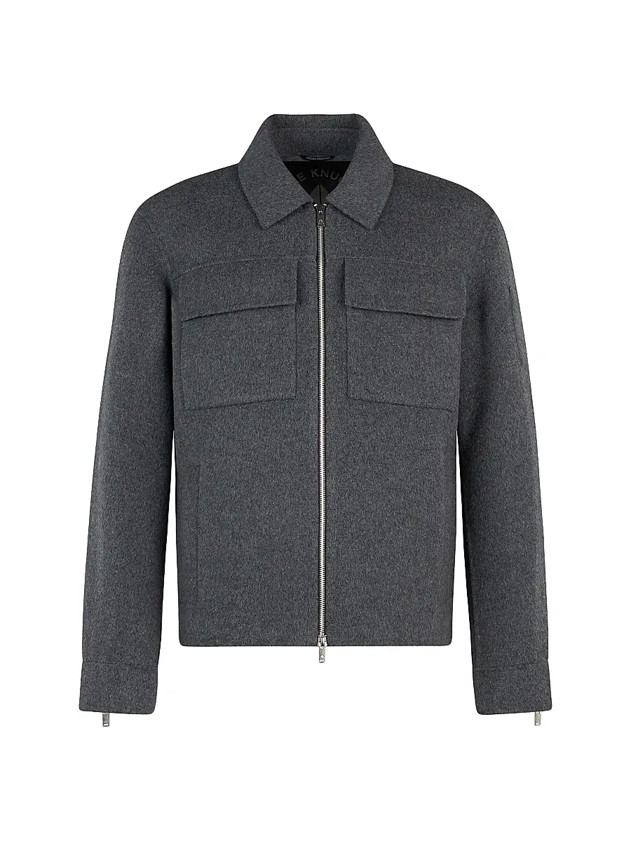 Moose Knuckles Men's Jacque Wool-Cashmere-Silk Jacket | Image 1 Moose Knuckles Men's Jacque Wool-Cashmere-Silk Jacket | Image 1