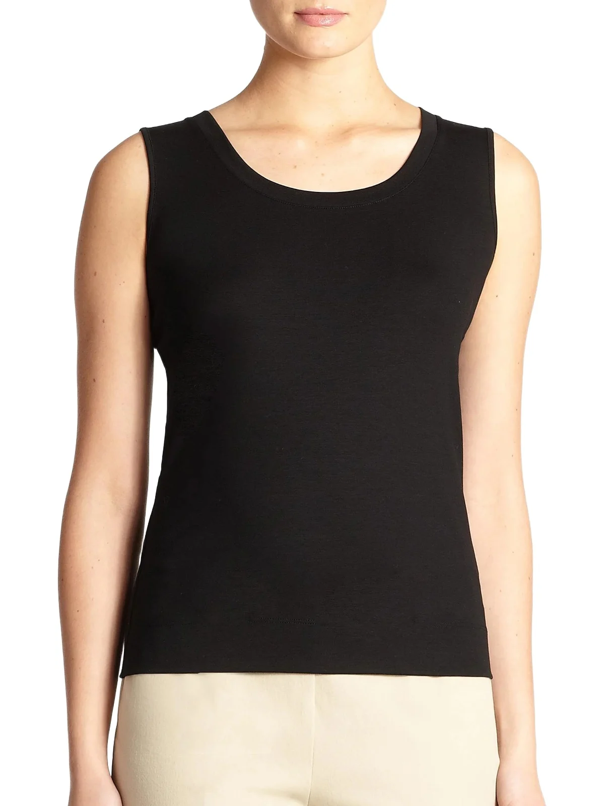 Women's Swiss Cotton Rib Scoopneck Tank Top