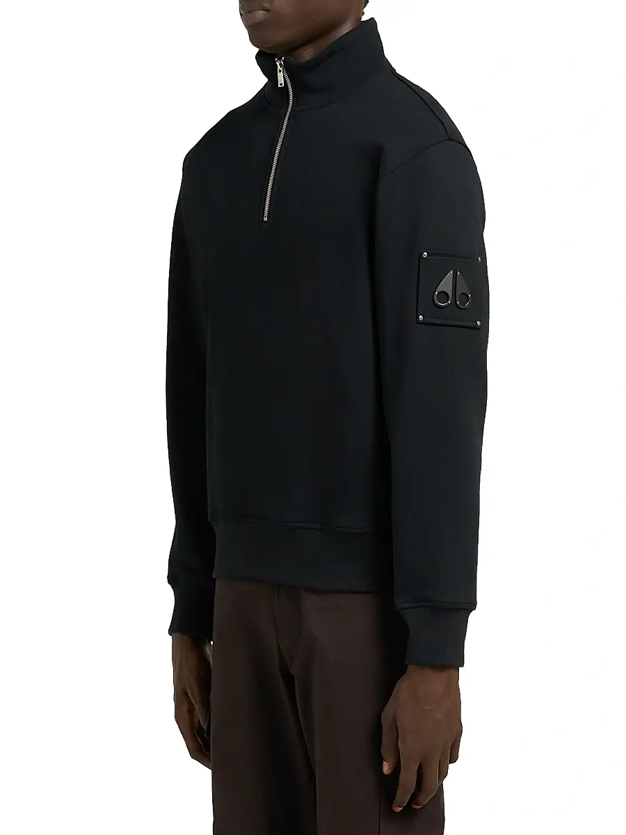 Moose Knuckles Men's Icon Sportswear Hartsfield Cotton Pullover Top | Thumbnail 5