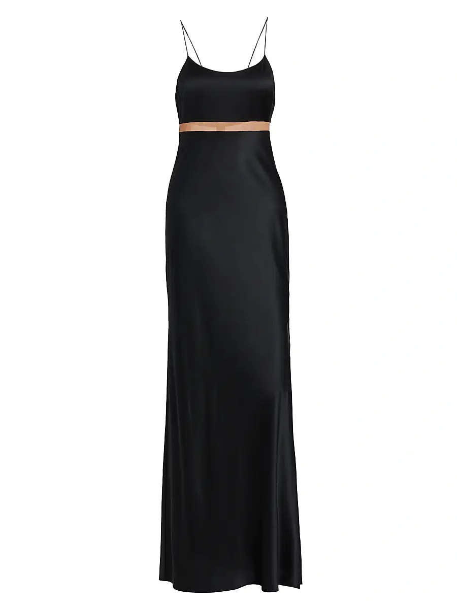 Cami NYC Women's Zella Silk-Blend Gown - Black | Image 1 Cami NYC Women's Zella Silk-Blend Gown - Black | Image 1