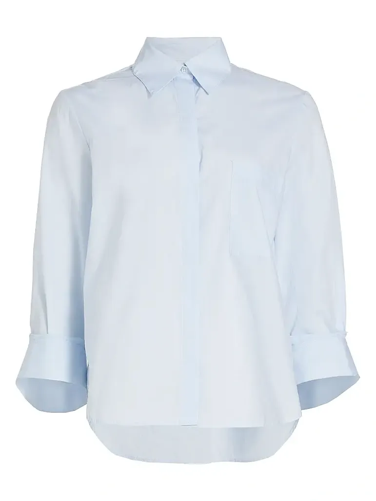 Women's High-Low Button-Front Shirt