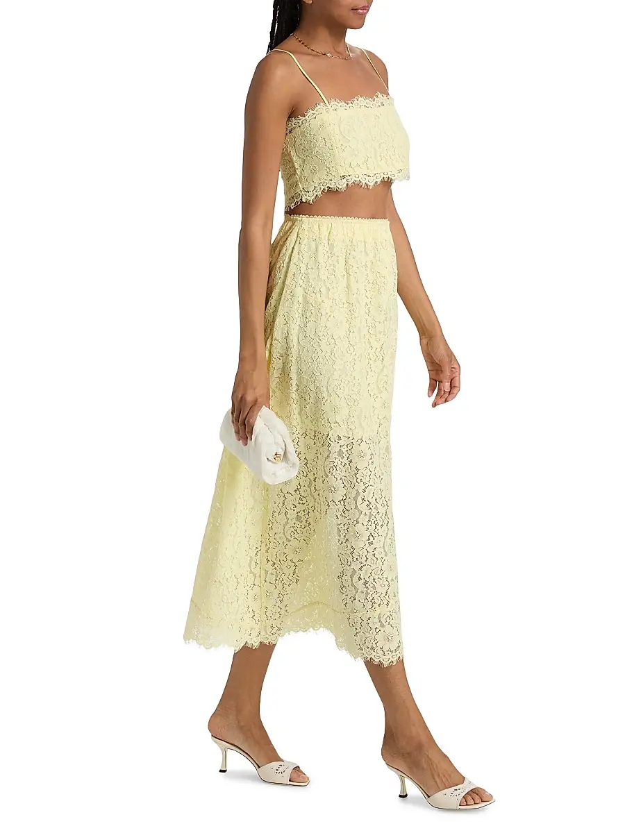 Cami NYC Women's Effie Floral Lace Midi-Skirt | Thumbnail 2 Cami NYC Women's Effie Floral Lace Midi-Skirt | Thumbnail 2