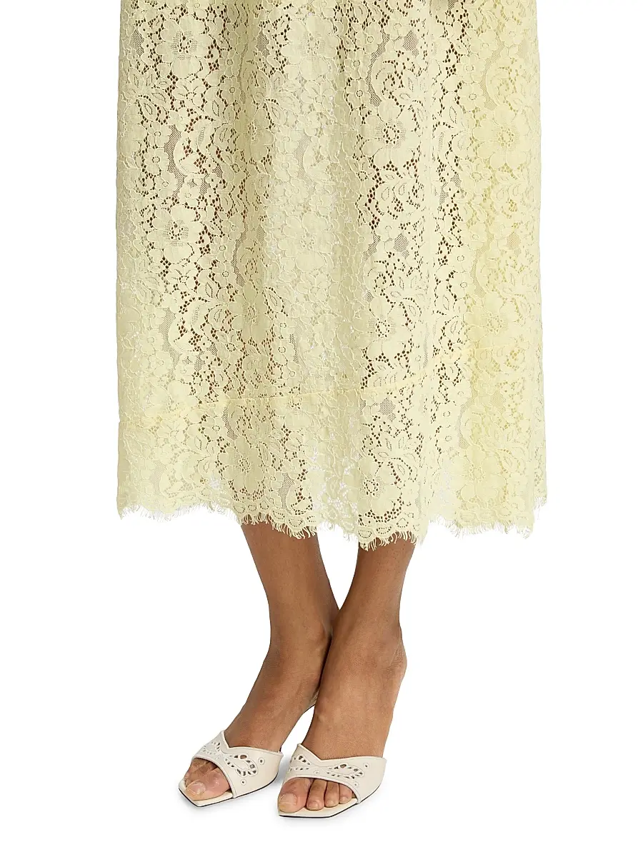 Cami NYC Women's Effie Floral Lace Midi-Skirt | Thumbnail 6 Cami NYC Women's Effie Floral Lace Midi-Skirt | Thumbnail 6